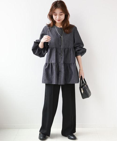 「JOURNAL STANDARD relume」 長袖ブラウス FREE ブルー レディース JOURNAL STANDARD relume 「JOURNAL relume」 長袖ブラウス FREE