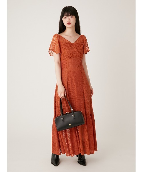 LILY BROWN（リリーブラウン） 半袖ワンピース 1 ブラック レディース