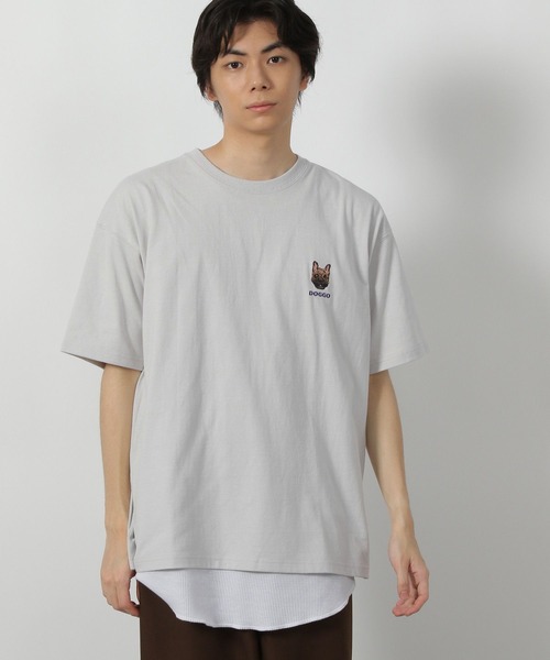 LAKOLE（ラコレ） tシャツ BIGワンポイント刺繍T / 583518 メンズ