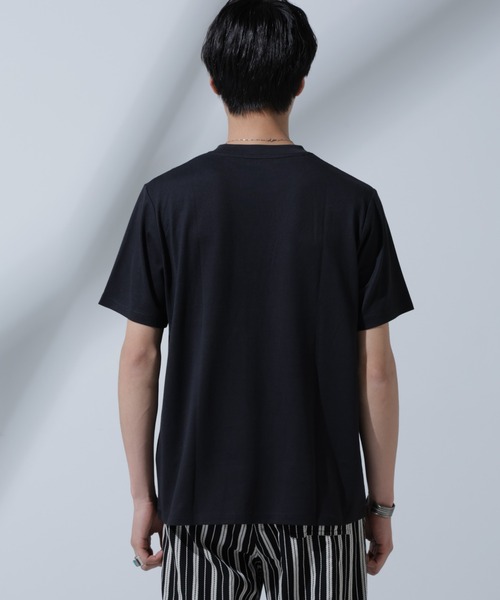 「NANO universe」 半袖Tシャツ L ホワイト メンズ