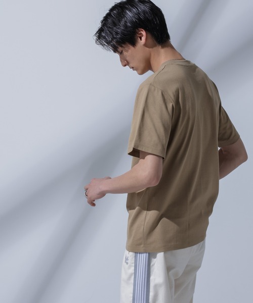 「NANO universe」 半袖Tシャツ L ホワイト メンズ
