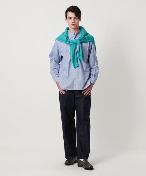 ユナイテッドアローズ ＜conte＞ ギャザースリーブ バンドカラーシャツ ユナイテッドアローズ ＜conte＞ ギャザースリーブ バンドカラーシャツ