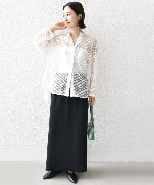 アナトリエ anatelier フラワーチュール刺繍シャツ anatelier - アナトリエ anatelier フラワーチュール刺繍シャツの通販