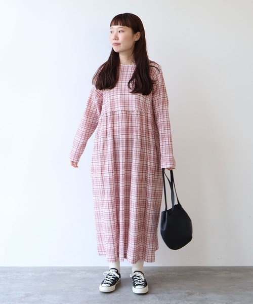 bulle de savon（ビュルデサボン） ワンピース ○ちぢみcheck