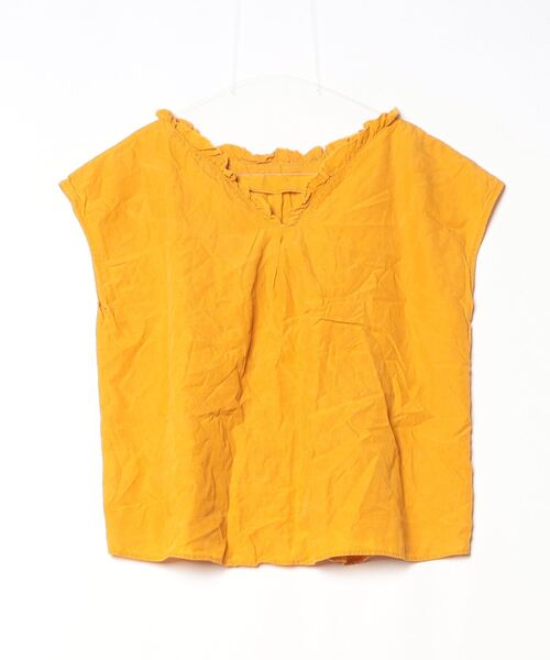 「LA MARINE FRANCAISE」 ノースリーブブラウス ONE SIZE イエロー レディース_画像2