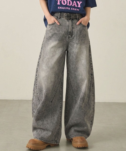 Snap club ワイドパンツ ジーンズ デニム デニムパンツ 「Snap club
