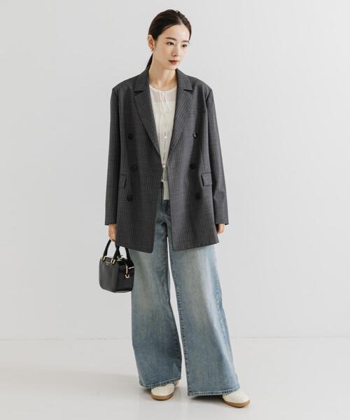 クロ　DOUDOU アーバンリサーチ　グレー テーラードジャケット クロ DOUDOU アーバンリサーチ グレー テーラードジャケット URBAN