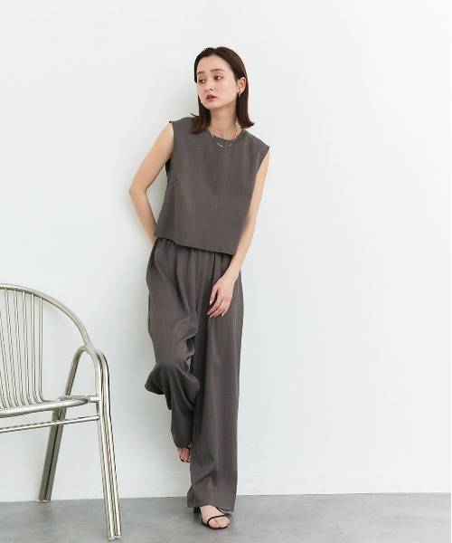 「ad thie」 セットアップ FREE チャコール レディース_画像4