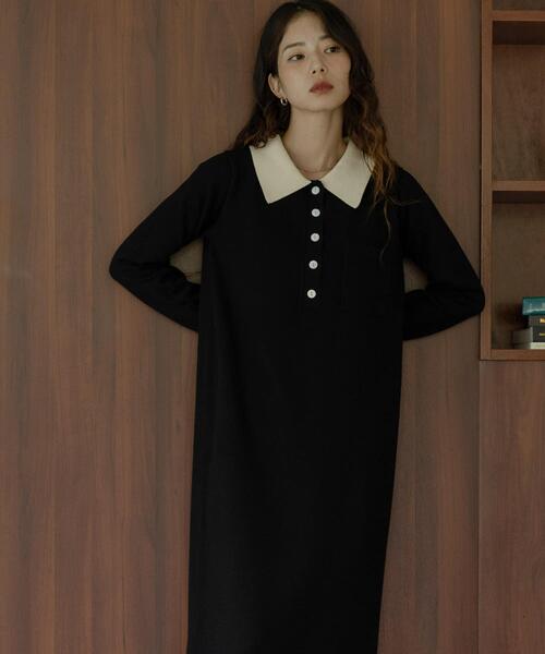 FENDI（フェンディ） 7分袖ワンピース 40 ブラック レディース