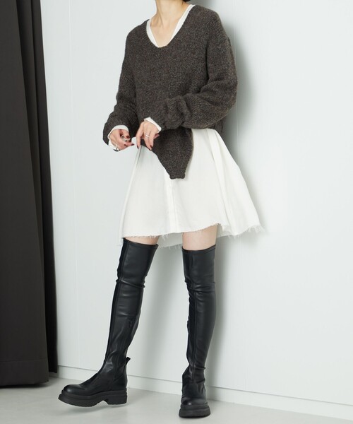 美品AEWEN MATOP イウエンマトフ アルパカウールケーブルタートルニット AEWEN MATOPH（イウエン マトフ） ニット セーター 「AEWEN MATOPH