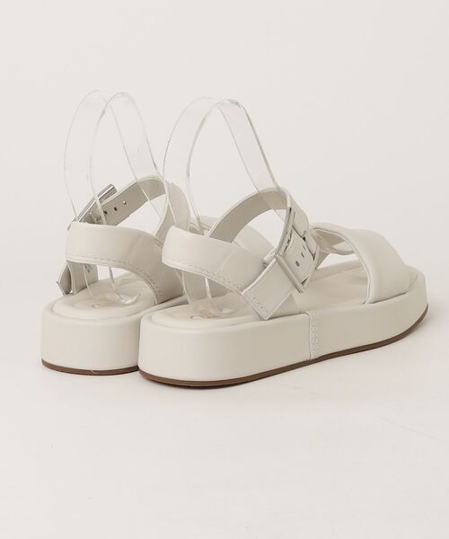 「Clarks」 フラットサンダル UK4.5 ホワイト レディース_画像2