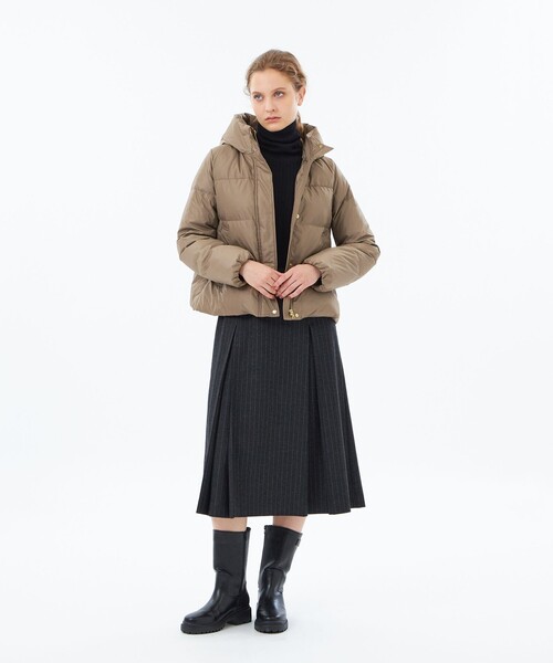 MACKINTOSH PHILOSOPHY カーキ フード付き ダウンコート MACKINTOSH PHILOSOPHY（マッキントッシュフィロソフィー） ダウン