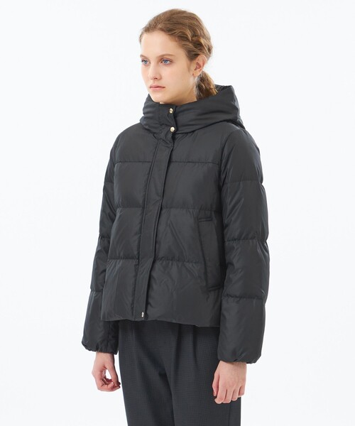 【美品】マッキントッシュフィロソフィー フーデッドダウンジャケット ショート丈 MACKINTOSH PHILOSOPHY（マッキントッシュフィロソフィー） ダウン