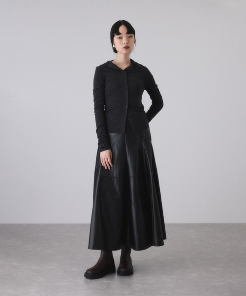 ADAM ET ROPE'（アダムエロペ） ロング スカート シンセティックレザー