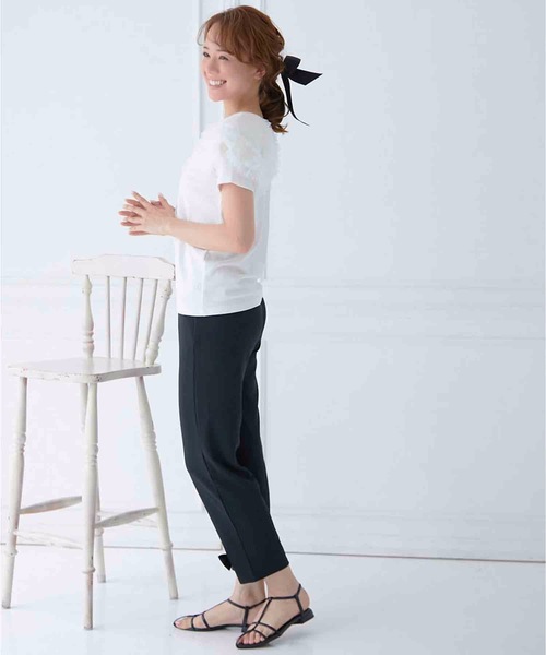 「M y u」 半袖カットソー SM ブラック レディース_画像7