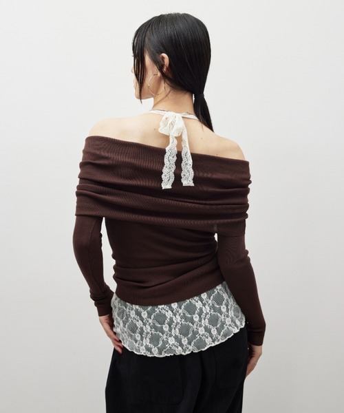 HANNE キャミソール ホルターネックレーストップス : ZOZOTOWN Yahoo