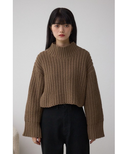 Big knit ブラックバイマウジー ニット セール】ビッグケーブルニット（ニット/セーター）｜AZUL BY MOUSSY