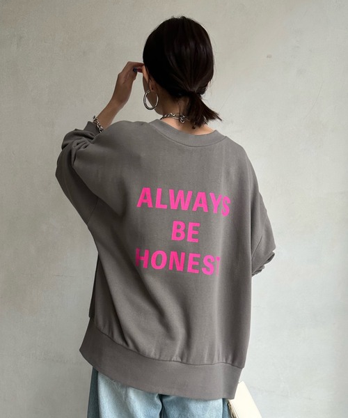 「DouDou」 スウェットカットソー FREE アイボリー レディース_画像3