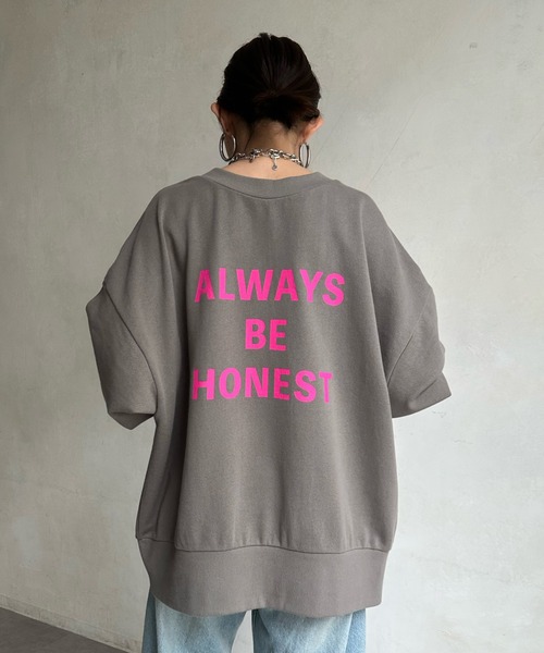 「DouDou」 スウェットカットソー FREE アイボリー レディース_画像6