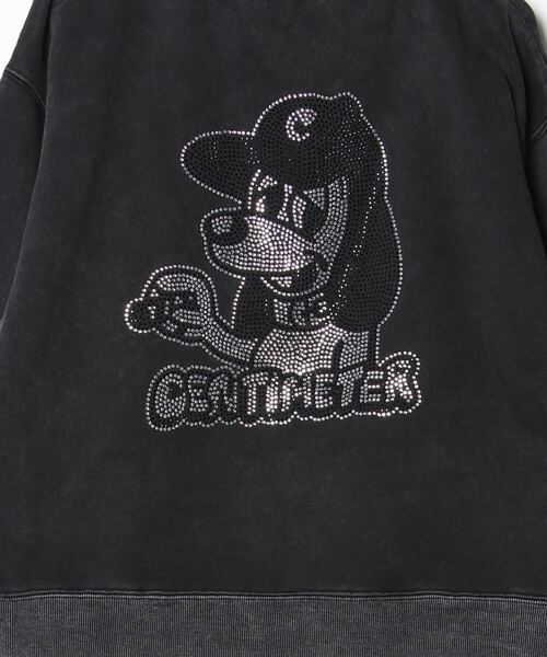 centimeter（センチメーター） パーカー CMT ruler rhinestone zip