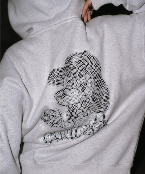 centimeter（センチメーター） パーカー CMT ruler rhinestone zip