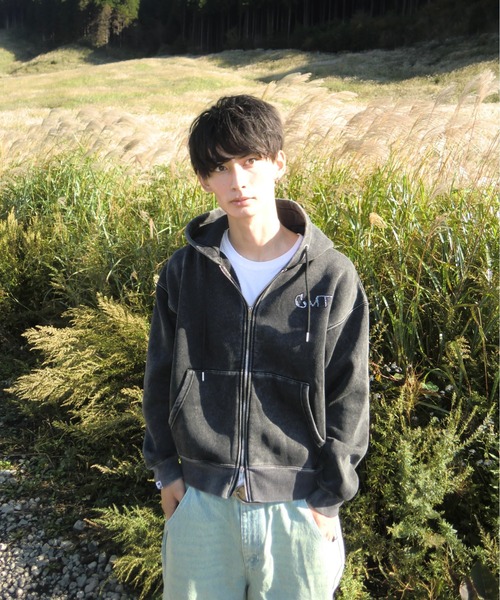 centimeter（センチメーター） パーカー CMT ruler rhinestone zip