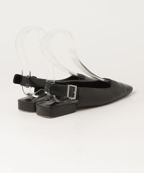 「CHARLES & KEITH」 フラットサンダル 35 ブラック レディース_画像2