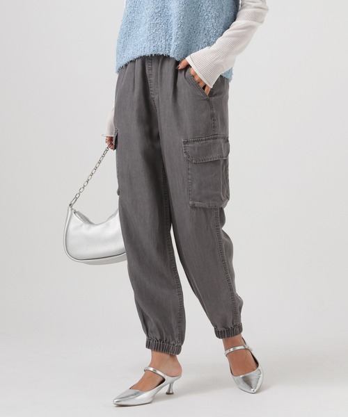 「BAYFLOW」 カーゴパンツ MEDIUM インディゴブルー レディース_画像4