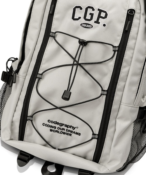 3Dグラフィットデザインロゴ リュック バックパック ブラック codegraphy（コードグラフィー） デイバック リュック CGP Arch Logo