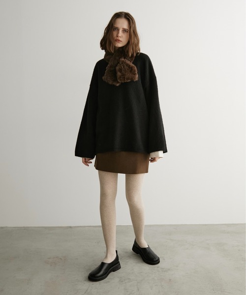 【90s】コムデギャルソン マフラー ストール フェイクファー ブラウン 激レア COMME des GARCONS（コムデギャルソン） tricot COMME des GARCONS