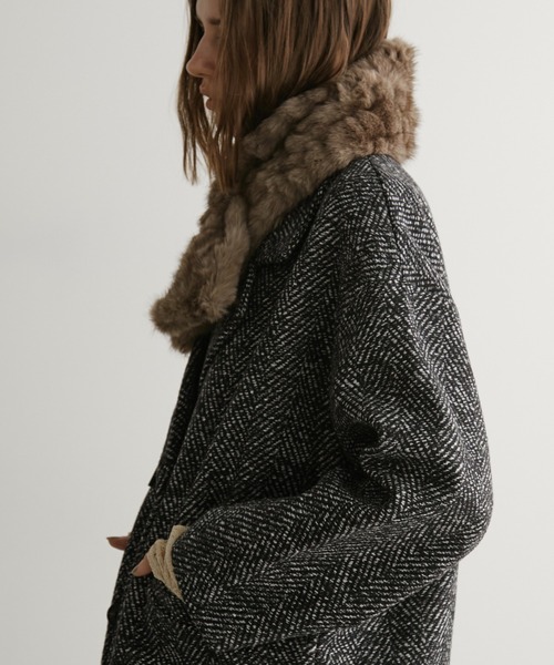 LOSCa マフラー ストール フェイクファーマフラー レディース