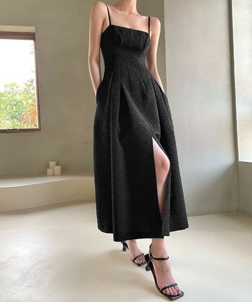 「Miniministore」 キャミソールワンピース X-LARGE ブラック レディース_画像2