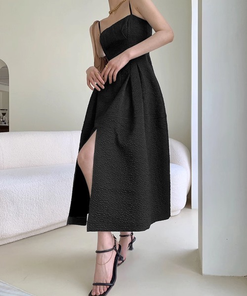 「Miniministore」 キャミソールワンピース X-LARGE ブラック レディース_画像3