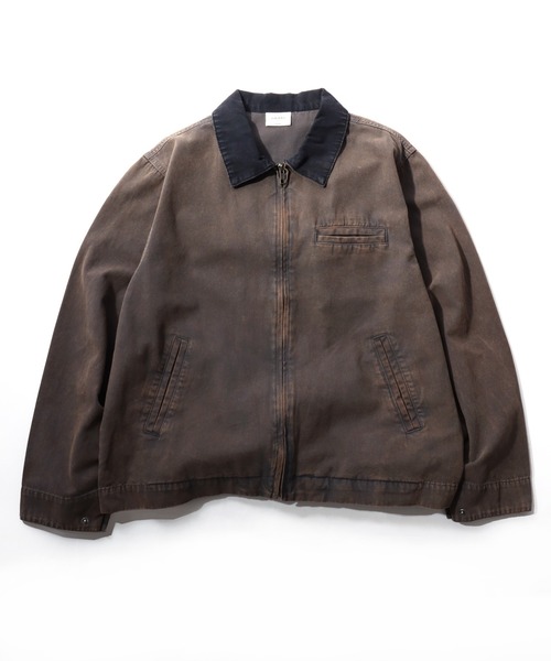 ブルゾン アウター ダック ワークジャケット/ジップブルゾン/春