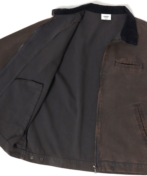 USA製 ホロウェイ ダックワークジャケット ブラウン襟 ブラック