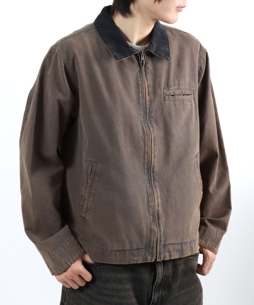 ブルゾン アウター ダック ワークジャケット/ジップブルゾン/春