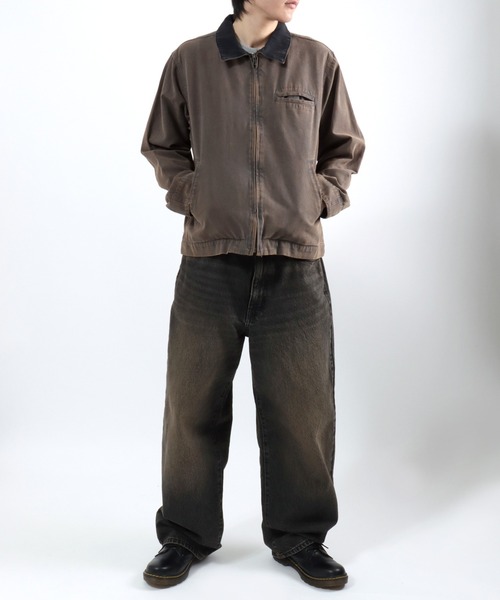 ブルゾン アウター ダック ワークジャケット/ジップブルゾン/春