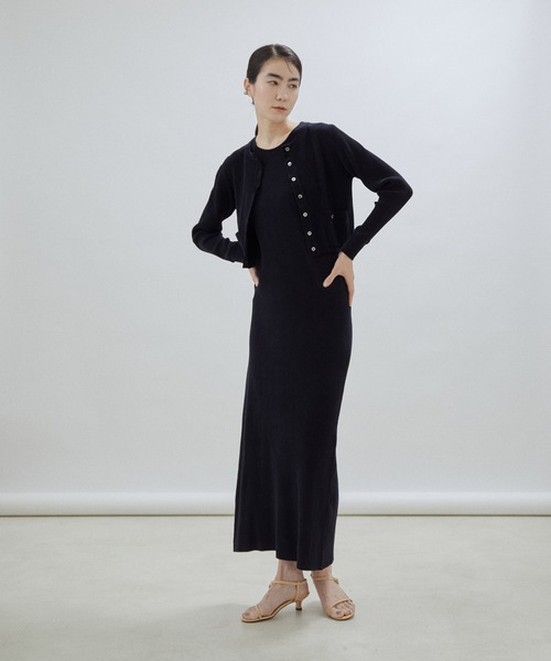 「SALON adam et rope'」 ノースリーブワンピース FREE ブラック系その他 レディース_画像4