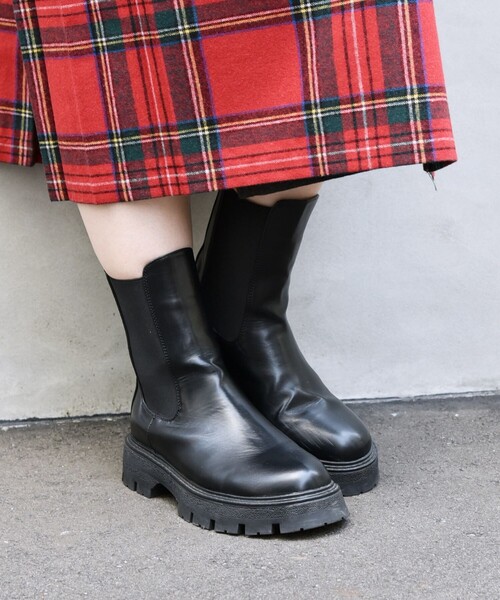 「SHIPS any」 ブーツ 37 ブラウン レディース_画像3