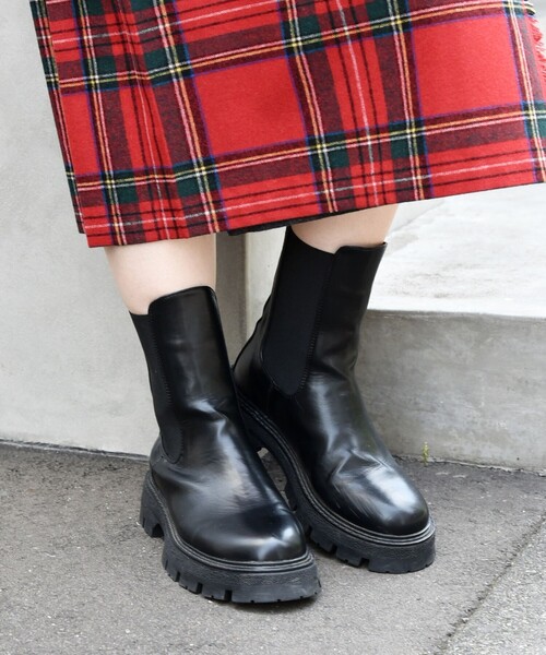 「SHIPS any」 ブーツ 37 ブラウン レディース_画像5