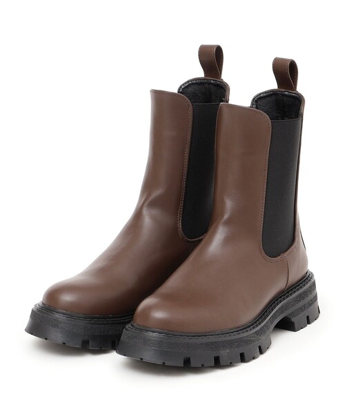 「SHIPS any」 ブーツ 37 ブラウン レディース_画像9