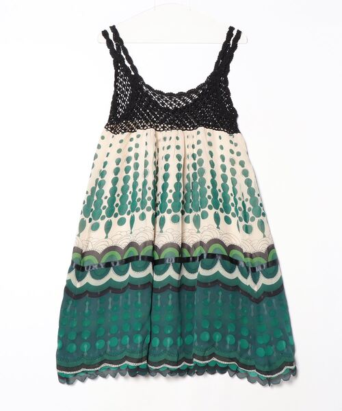 TSUMORI CHISATO（ツモリチサト） キャミソールワンピース 2 ブラック