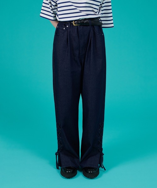 「ONCILY」 デニムパンツ MEDIUM インディゴブルー メンズ_画像2