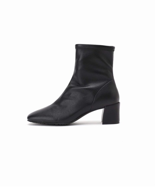 Mサイズ ルタロン スクエアフィットショートブーツ ブラック 新品未使用品 LE TALON（ル タロン） ブーツ 「追加3」5cmスクエアフィットショート