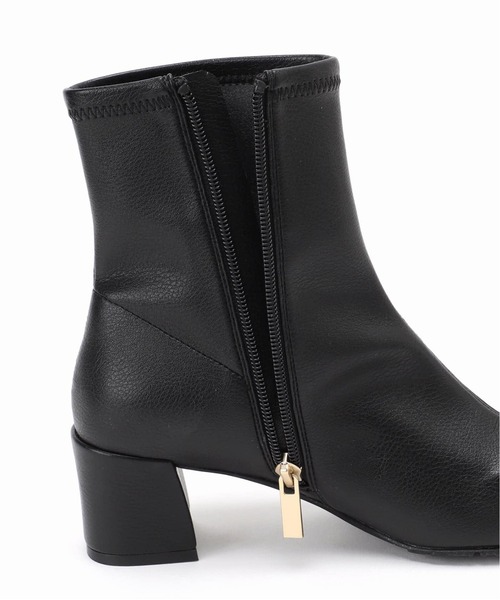 Mサイズ ルタロン スクエアフィットショートブーツ ブラック 新品未使用品 LE TALON（ル タロン） ブーツ 「追加3」5cmスクエアフィットショート