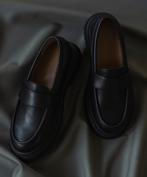 「WYM LIDNM」 ローファー M ブラック メンズ_画像3