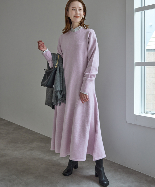 スローブイエナ　フレアーニットワンピース SLOBE IENA（スローブイエナ） ワンピース フレアーニットワンピース