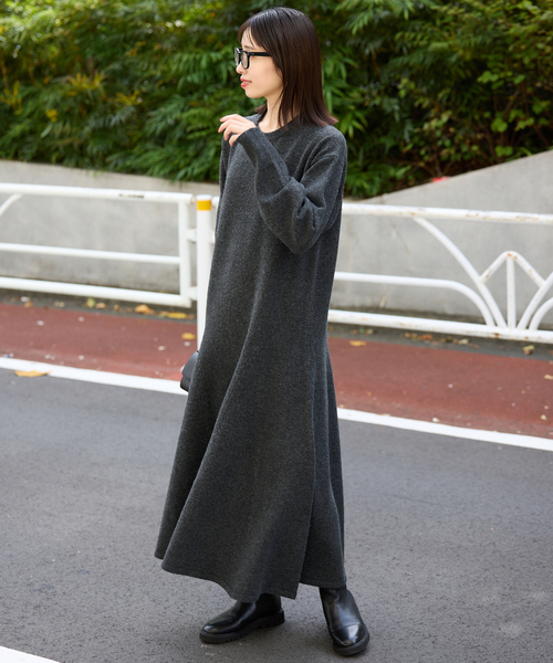 SLOBE IENA（スローブイエナ） ワンピース フレアーニットワンピース