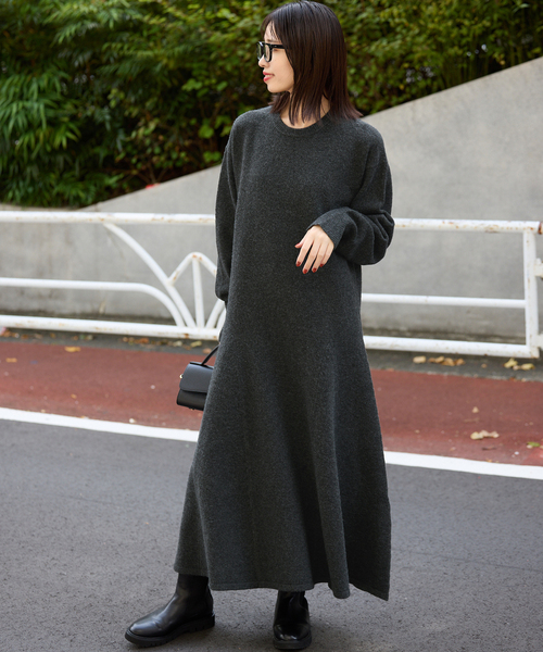 SLOBE IENA（スローブイエナ） ワンピース フレアーニットワンピース