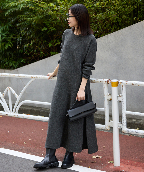 SLOBE IENA（スローブイエナ） ワンピース フレアーニットワンピース